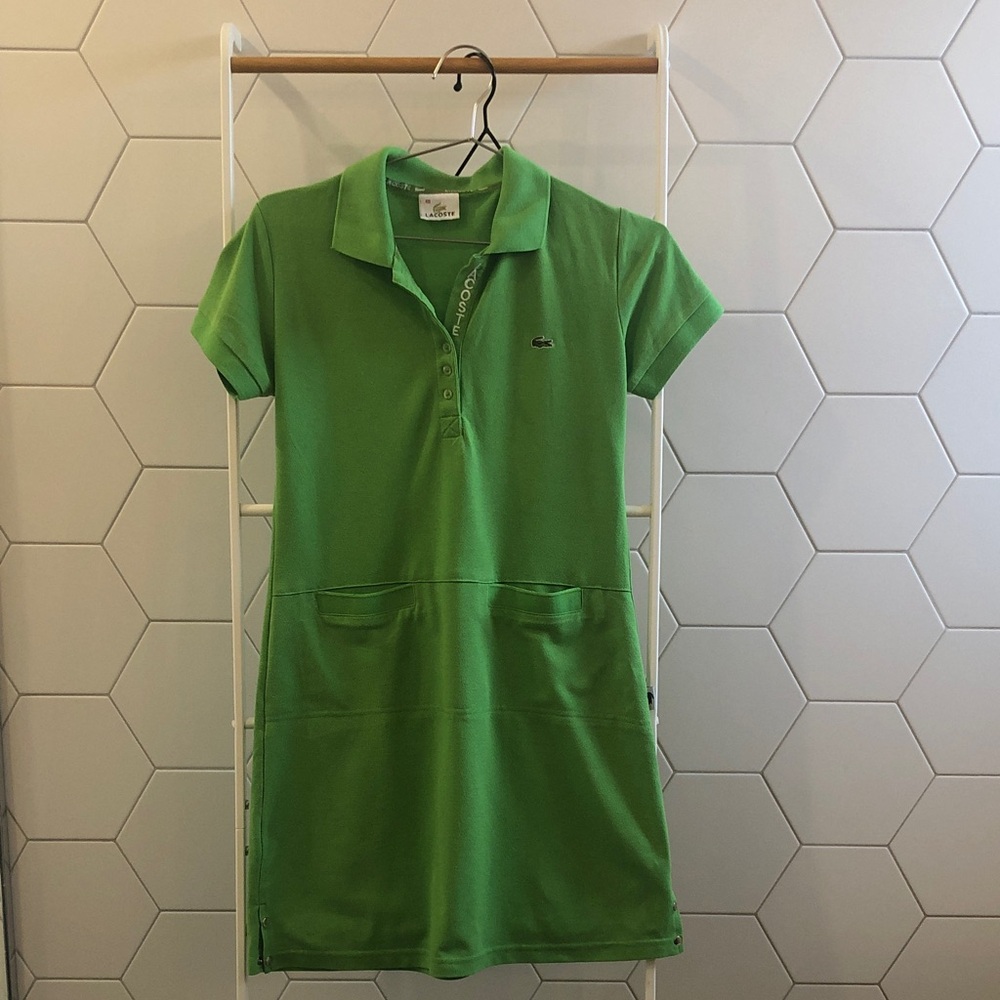 Lacoste Vibrant Green Polo Dress